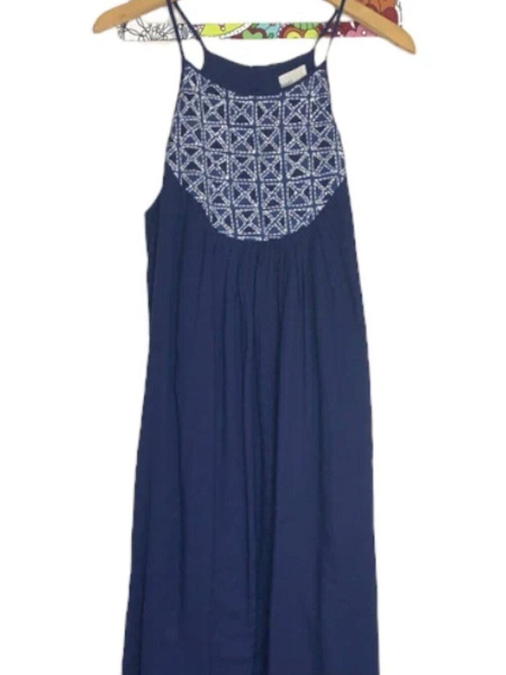 Anthro Kopal Long Blue Boho Maxi Dress